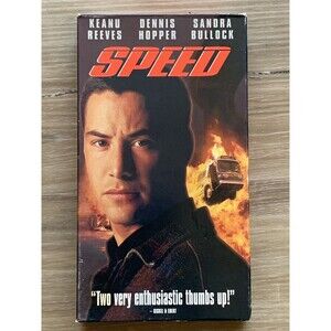 SPEED VHS 1994 Keanu Reeves Sandra Bullock Action Packed Thriller EUC